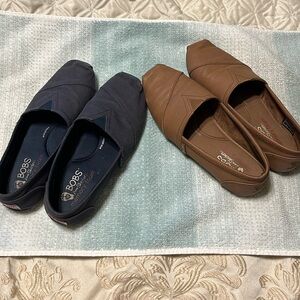 2 pairs of 7.5 memory foam Bobs Skechers